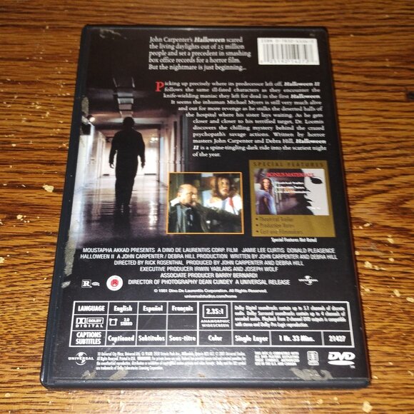 Halloween II (DVD, 2001, Widescreen, Canadian) - Picture 3 of 3